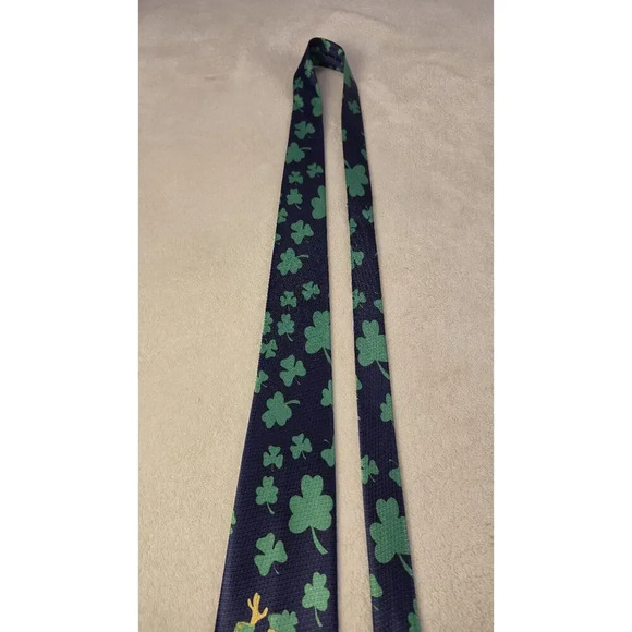 Dino Romano Mens Green St Patricks Day Party Necktie Irish Leprechaun 59x4 Inch - Picture 2 of 8